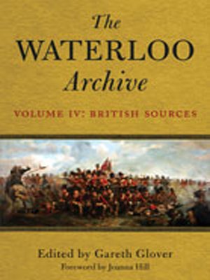 cover image of The Waterloo Archive Volume IV